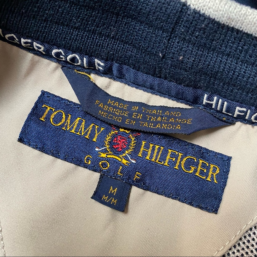 Men’s VTG Tommy Hilfiger Golf Pullover Windbreaker Size Medium - Picture 3 of 3